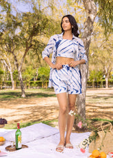 Asheera Moonlit Blue Tie Dye Co Ord Set